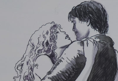 Milo MANARA : L'amour naissant, Lithographie originale signée