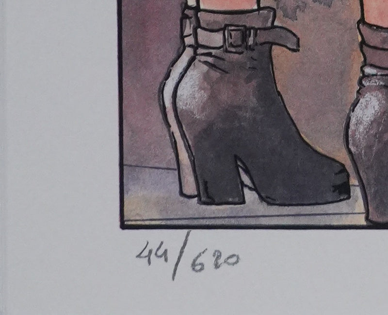 Milo MANARA : Le miroir, Lithographie originale signée