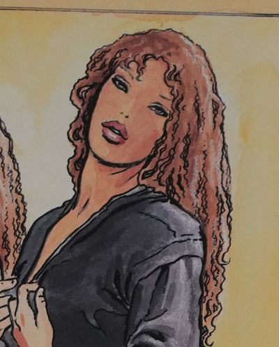 Milo MANARA : Le miroir, Lithographie originale signée