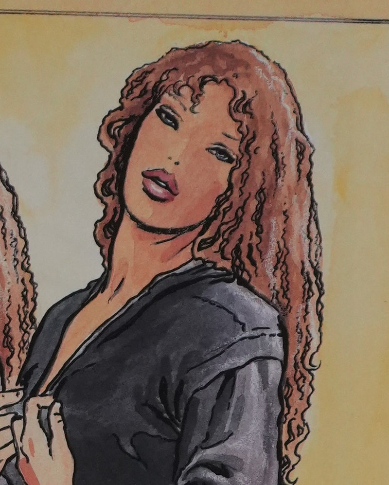 Milo MANARA : Le miroir, Lithographie originale signée