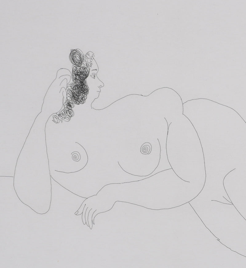 Pablo PICASSO : Les 156, Odalisque, Gravure originale signée