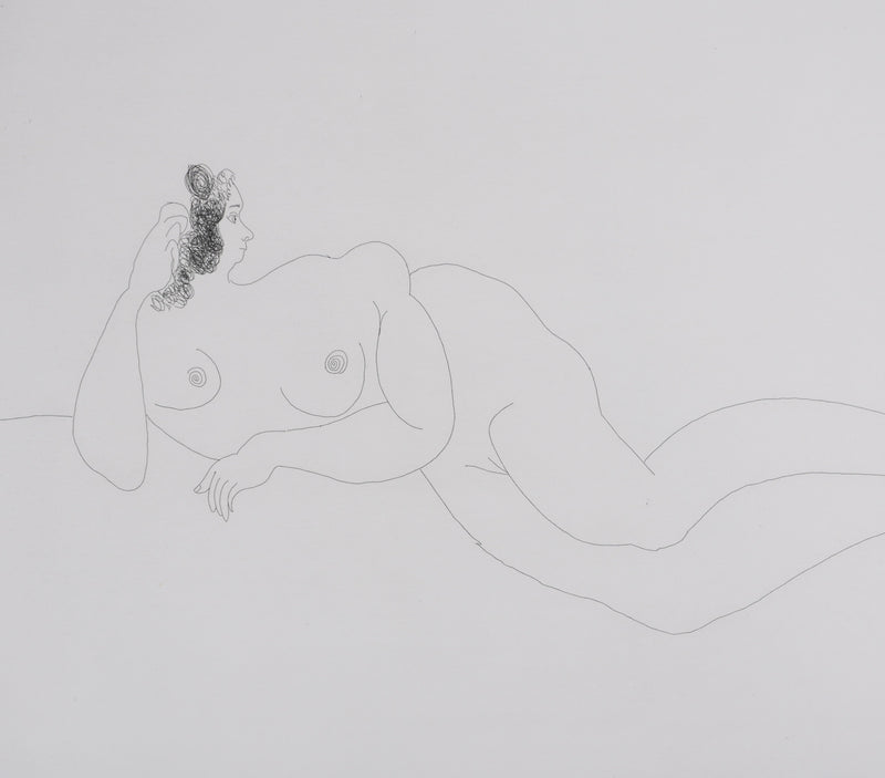 Pablo PICASSO : Les 156, Odalisque, Gravure originale signée