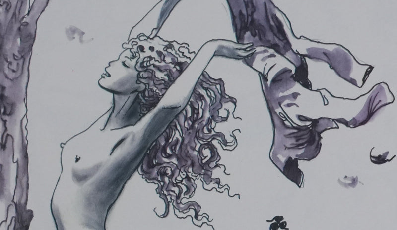 Milo MANARA : Ipsi Exhibitionniste, Lithographie originale signée