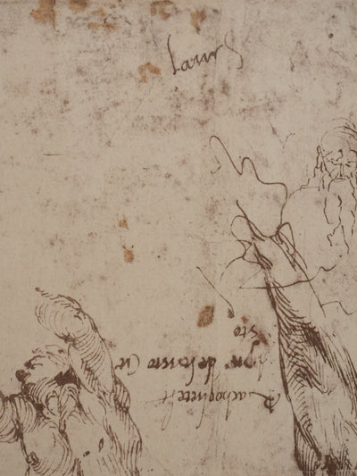 Michel-Ange BUONARROTI : Etude d'un corps, Lithographie