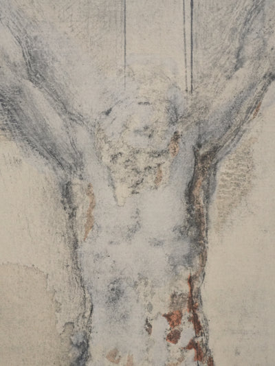 Michel-Ange BUONARROTI : Le Christ sur la croix, Lithographie