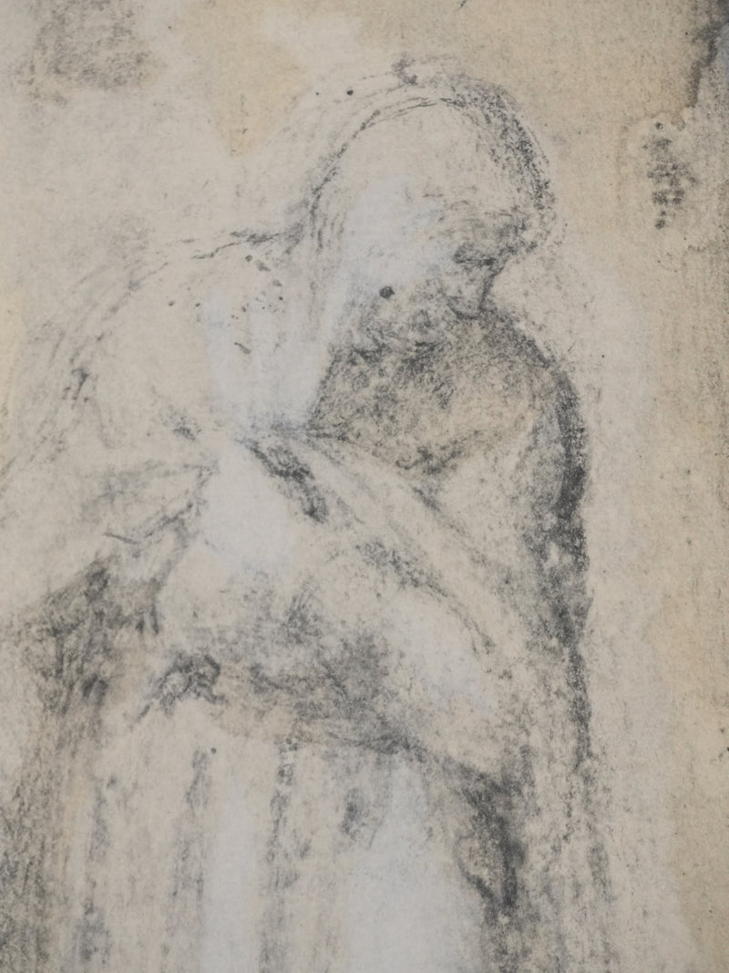 Michel-Ange BUONARROTI : Le Christ sur la croix, Lithographie