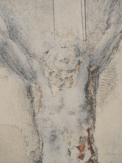 Michel-Ange BUONARROTI : Le Christ sur la croix, Lithographie