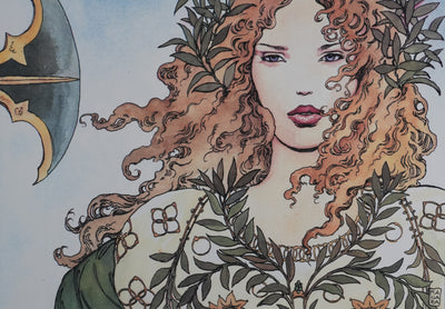 Milo MANARA : Ipsi, Déesse de la Guerre, Lithographie originale signée