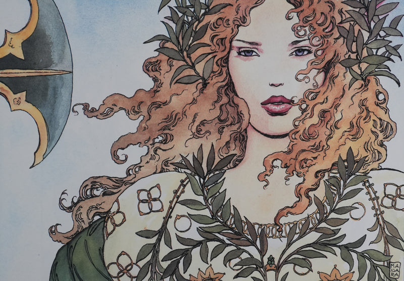 Milo MANARA : Ipsi, Déesse de la Guerre, Lithographie originale signée