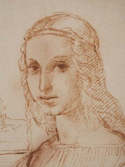 Raphael SANZIO : Portrait d'une d'une femme, Lithographie