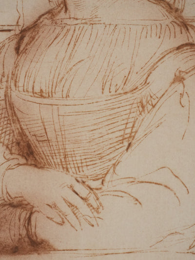 Raphael SANZIO : Portrait d'une d'une femme, Lithographie