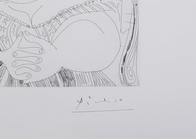 Pablo PICASSO : Les 156, La Fête de la patronne. Ces dames médisent…, Gravure originale signée