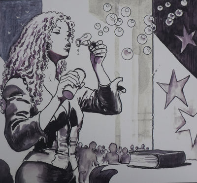 Milo MANARA : Bulles de savon, Lithographie originale signée