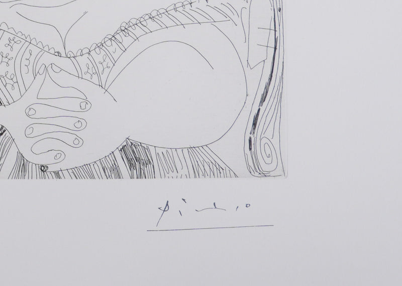 Pablo PICASSO : Les 156, La Fête de la patronne. Ces dames médisent…, Gravure originale signée
