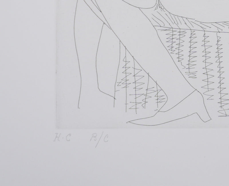 Pablo PICASSO : Les 156, La Fête de la patronne. Ces dames médisent…, Gravure originale signée