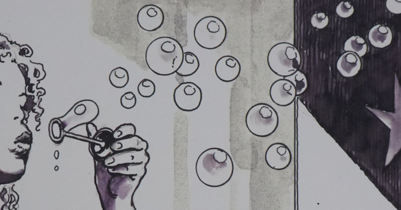 Milo MANARA : Bulles de savon, Lithographie originale signée