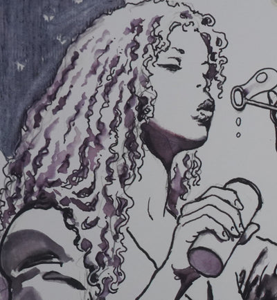 Milo MANARA : Bulles de savon, Lithographie originale signée
