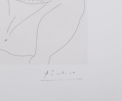 Pablo PICASSO : Les 156, Degas, Célestine et trois filles…, Gravure originale signée