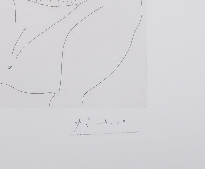 Pablo PICASSO : Les 156, Degas, Célestine et trois filles…, Gravure originale signée