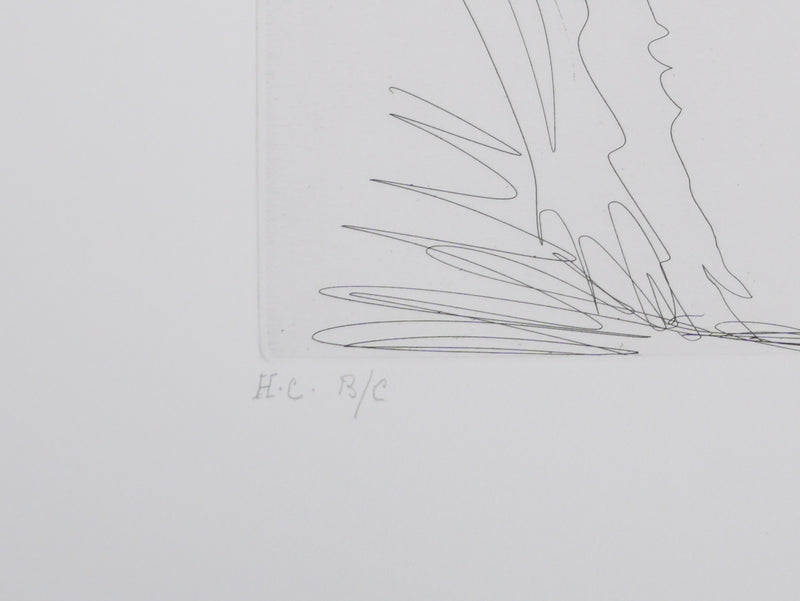 Pablo PICASSO : Les 156, Degas, Célestine et trois filles…, Gravure originale signée