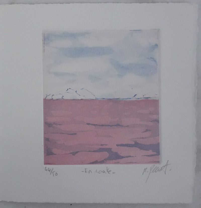 Matthieu PERRAMANT : En route, Gravure originale signée