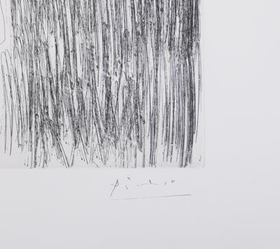 Pablo PICASSO : Les 156, Degas imaginant. Scène de séduction entre deux filles…, Gravure originale signée