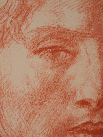 Andréa DEL SARTO : Etude du portrait d'un jeune homme, Lithographie