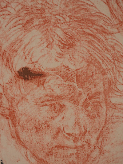 Andréa DEL SARTO : Etude du portrait d'un jeune homme, Lithographie