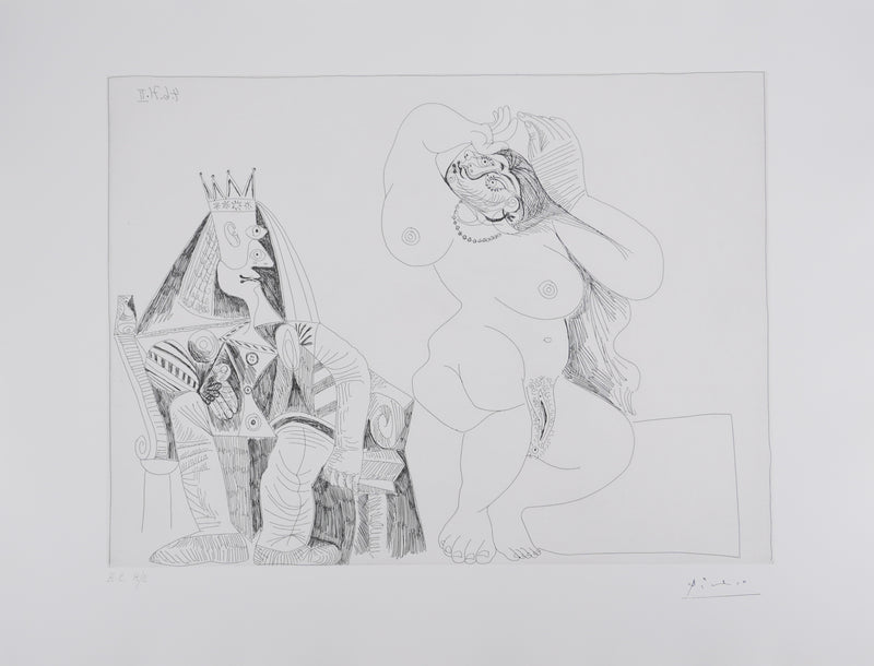 Pablo PICASSO : Les 156, Salomé dansant pour Hérode, Gravure originale signée