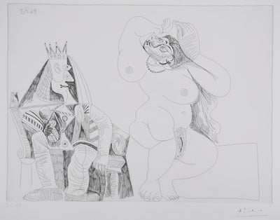 Pablo PICASSO : Les 156, Salomé dansant pour Hérode, Gravure originale signée