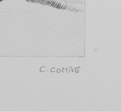 Camille COMBE : Le torrent chante encore, Gravure originale signée