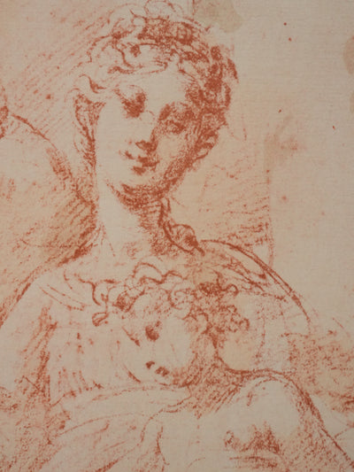 Francesco IL PARMIGIANINO : La Vierge à l'enfant, Lithographie