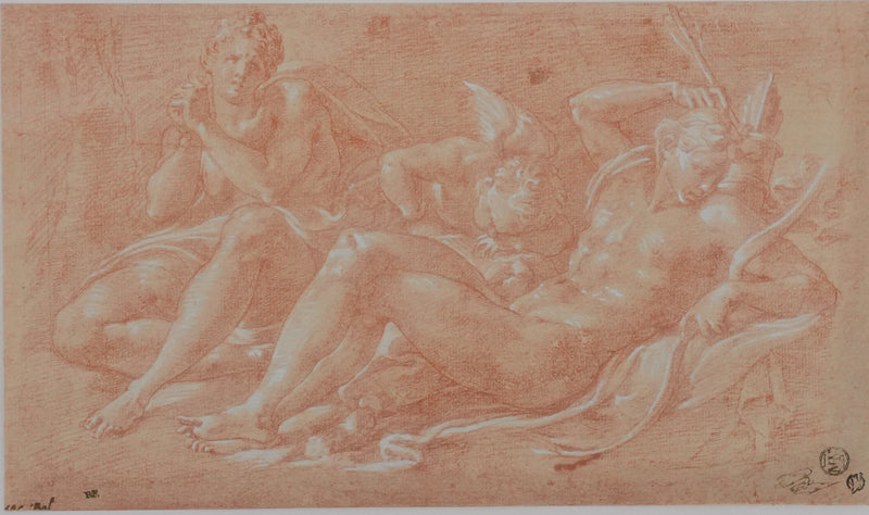 Francesco PRIMATICE : Cupidon accompagné d&