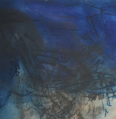 ZAO Wou-Ki : L'étang obscur, Gravure originale signée