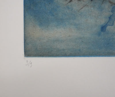 ZAO Wou-Ki : L'étang obscur, Gravure originale signée