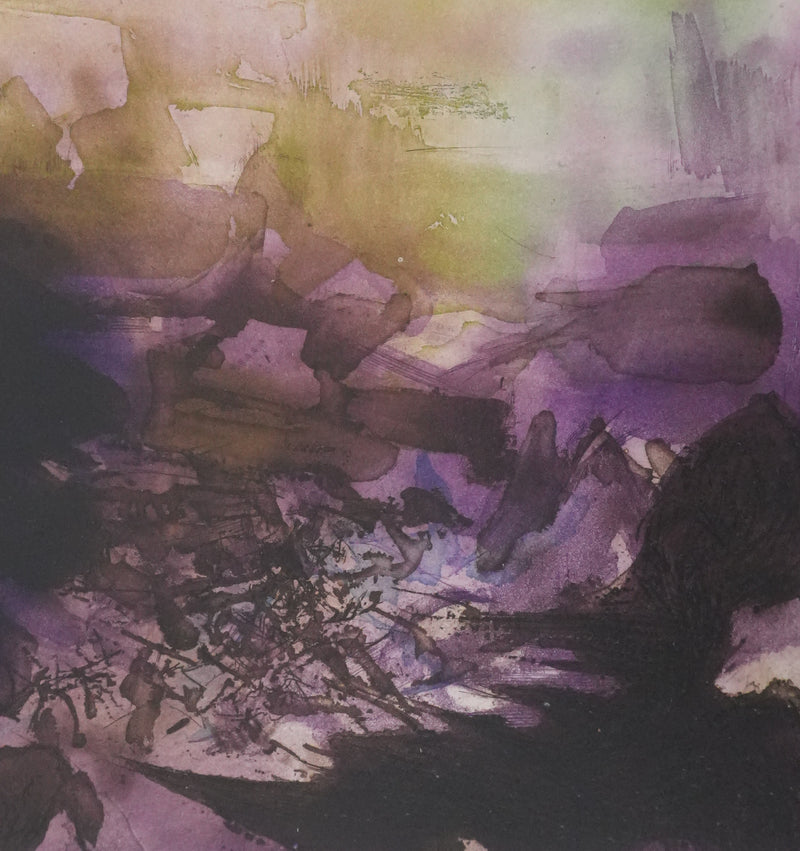 ZAO Wou-Ki : Tempête, Gravure originale signée