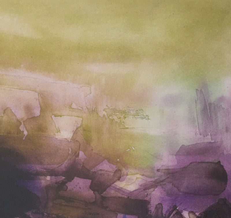 ZAO Wou-Ki : Tempête, Gravure originale signée