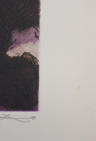 ZAO Wou-Ki : Tempête, Gravure originale signée