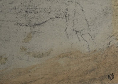 Jacopo TINTORETTO : Nu masculin allongé, Lithographie