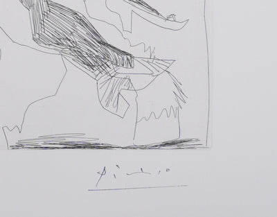 Pablo PICASSO : Les 156, Souvenirs. Espagne. Avec femme pâmée…, Gravure originale signée