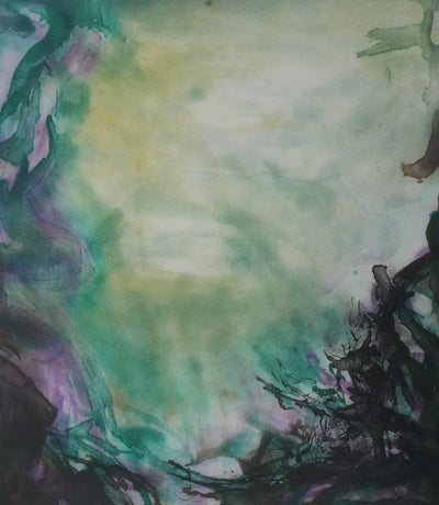 ZAO Wou-Ki : Au fond de l'étang, Gravure originale signée