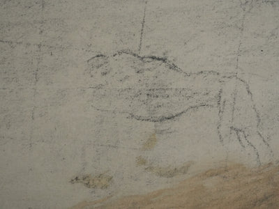 Jacopo TINTORETTO : Nu masculin allongé, Lithographie