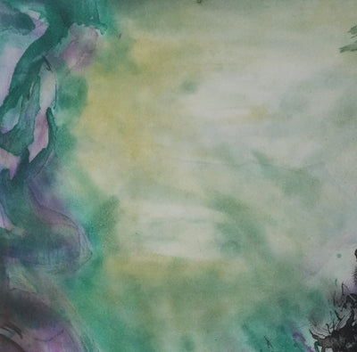 ZAO Wou-Ki : Au fond de l'étang, Gravure originale signée