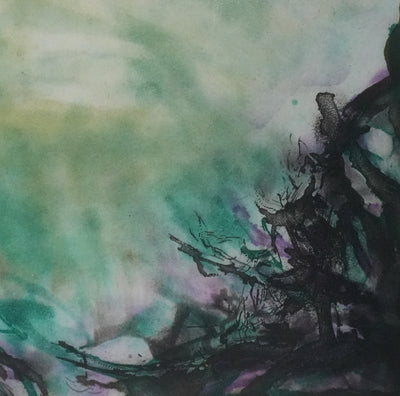 ZAO Wou-Ki : Au fond de l'étang, Gravure originale signée