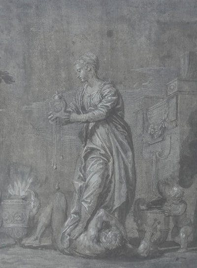 Paolo VERONESE : Victoire de la Vertu sur le Vice, Lithographie