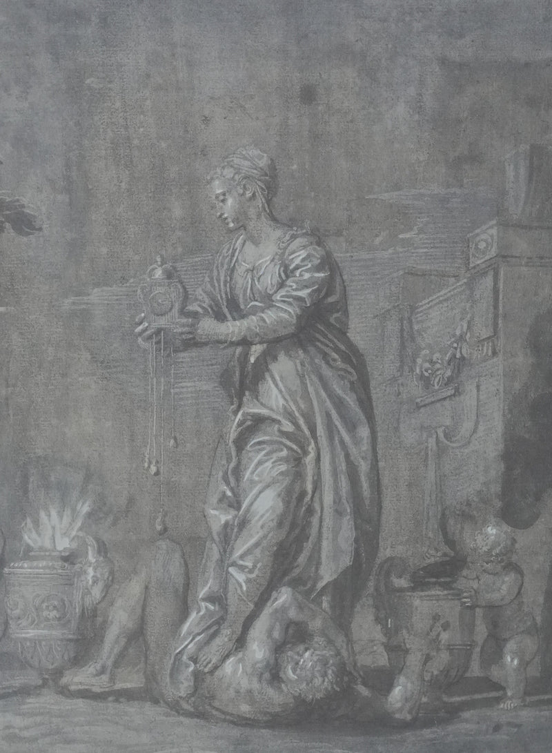 Paolo VERONESE : Victoire de la Vertu sur le Vice, Lithographie