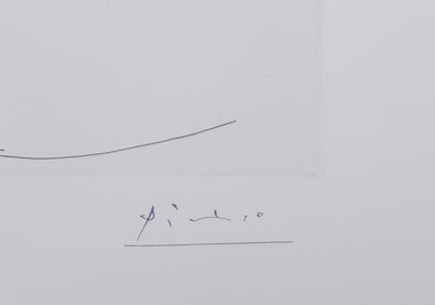 Pablo PICASSO : Les 156, Femme aux trois profils…, Gravure originale signée
