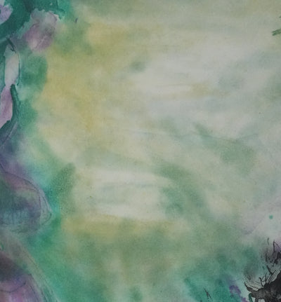 ZAO Wou-Ki : Au fond de l'étang, Gravure originale signée