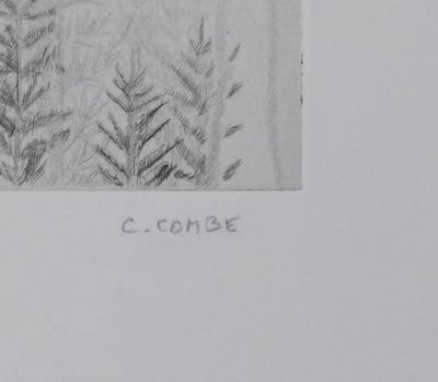 Camille COMBE : Filigrane, Gravure originale signée