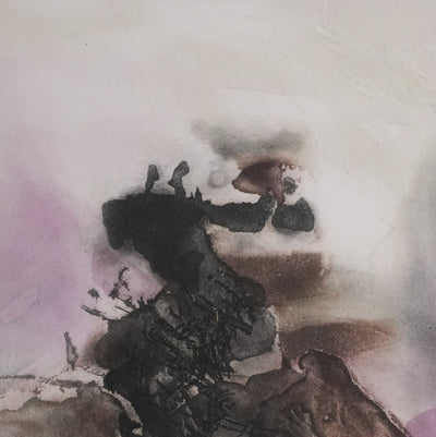ZAO Wou-Ki : Au fond de l'eau, Gravure originale signée